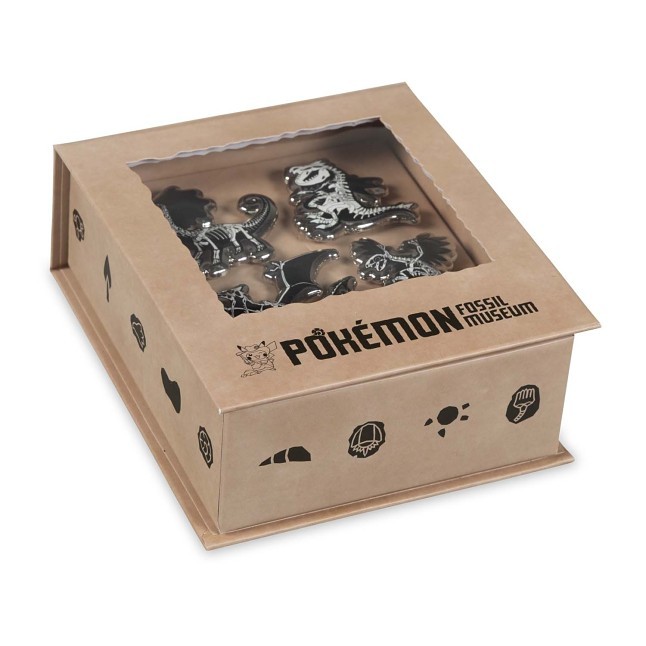 Pokémon Fossil Museum: Skeletons Pin Box Set (4-Pack)