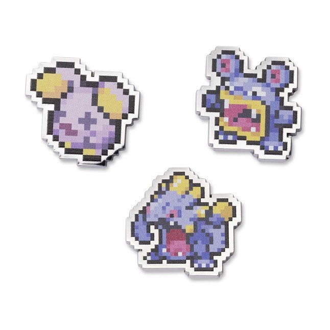 Whismur, Loudred & Exploud Pokémon Pixel Pins (3-Pack)