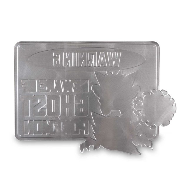 Ghost Warning Pokémon Spooky Celebration Metal Sign
