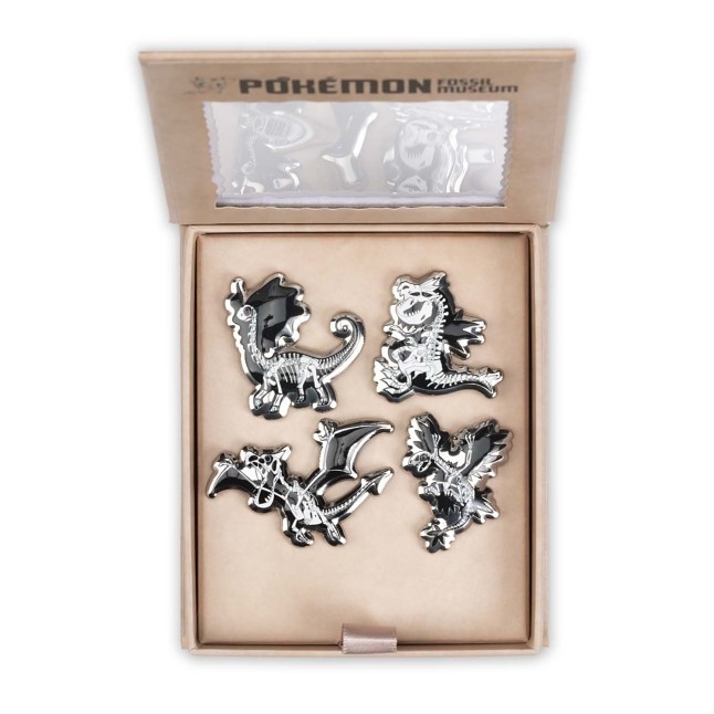Pokémon Fossil Museum: Skeletons Pin Box Set (4-Pack)