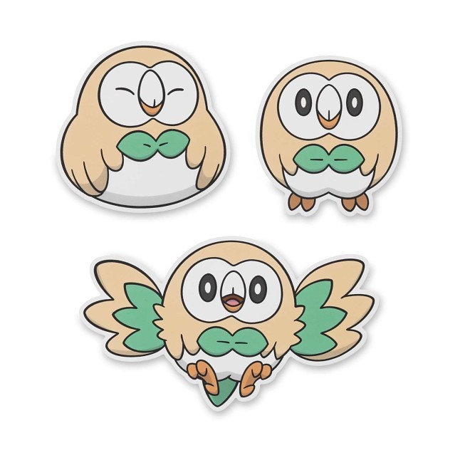 Rowlet Stickers (3-Pack)