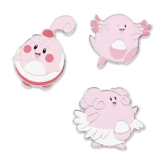 Happiny, Chansey & Blissey Pokémon Pins (3-Pack)