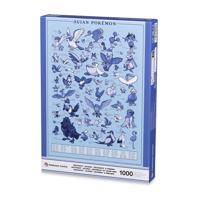 Pokémon Researcher: Avian Pokémon Puzzle (1,000 Pieces)