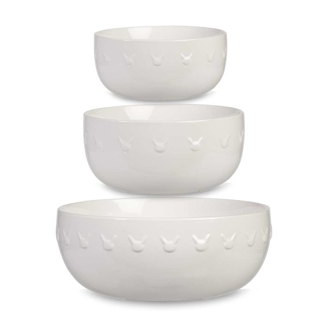 Pikachu Kitchen Ceramic Mixing Bowls (3-Piece)