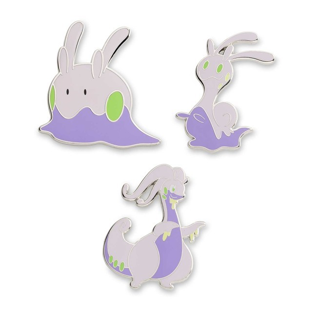 Goomy, Sliggoo & Goodra Pokémon Pins (3-Pack)